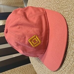 Rivian Compass Official Logo Clip Back Ball Cap In Salmon